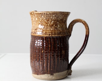 vintage studio pottery pitcher