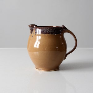 vintage studio pottery pitcher image 1