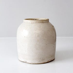 antique stoneware crock jar