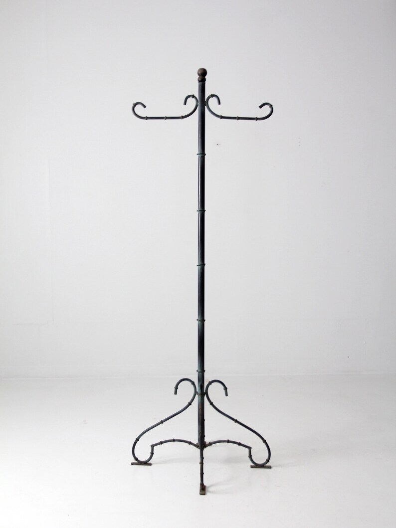 Vintage Metal Coat Rack Hall Stand Etsy