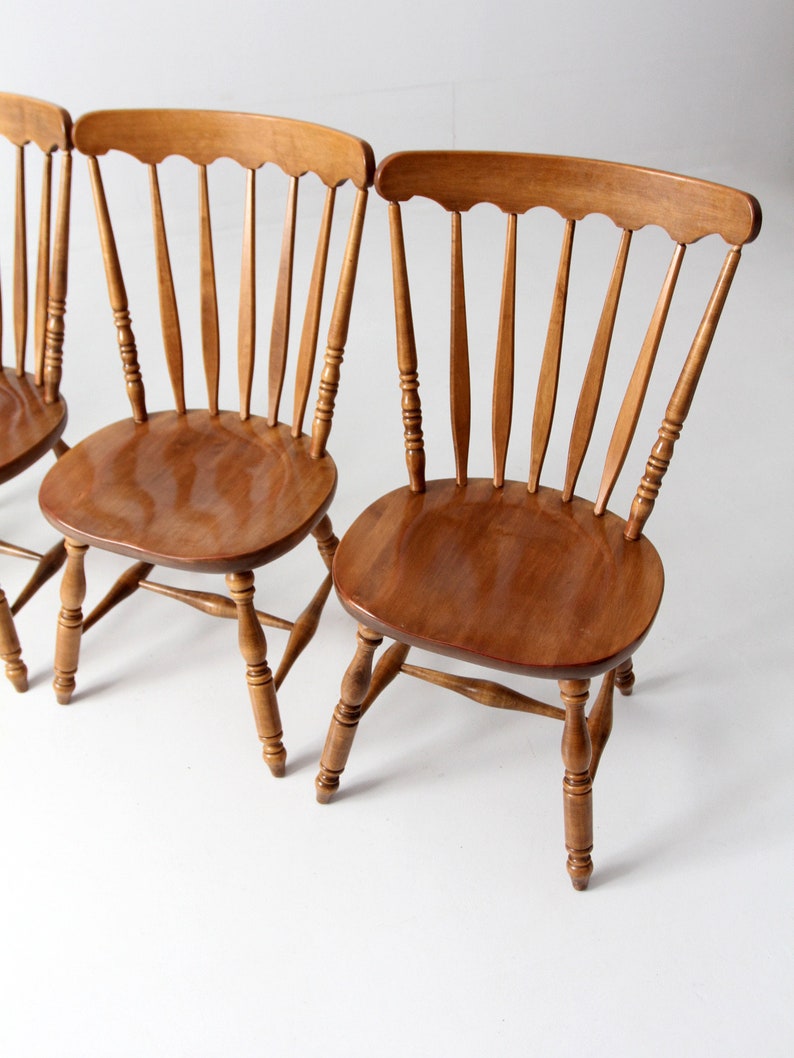 Vintage Windsor Dining Chairs Set of 4 Etsy