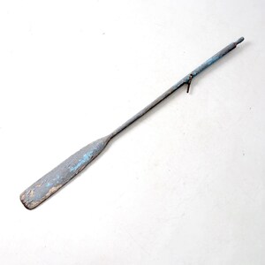 vintage painted wooden oar