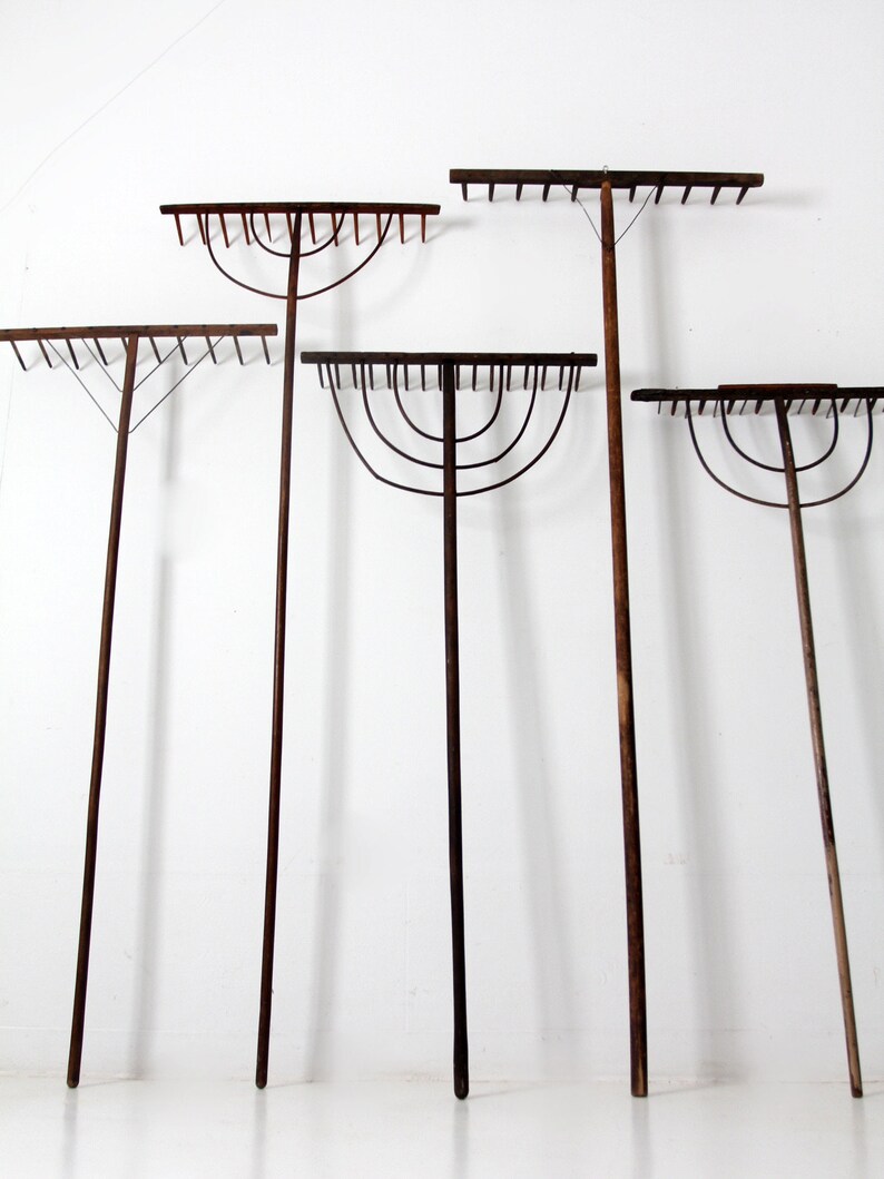 Antique Primitive Hay Rakes Collection, Farm Tools - Etsy