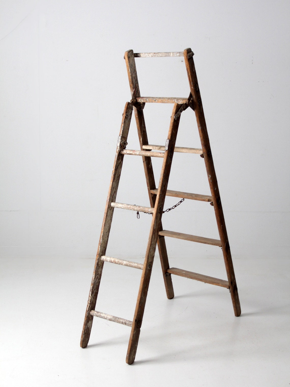 Vintage rustic a-frame folding ladder | Etsy