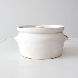 vintage studio pottery lidded bowl