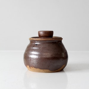 vintage studio pottery jar