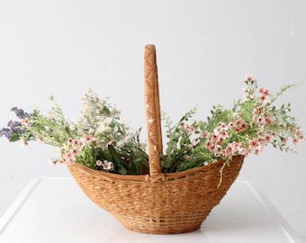 vintage rieten mand