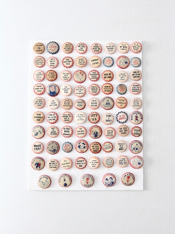 vintage pinback buttons collection circa 1930s - … - image 2