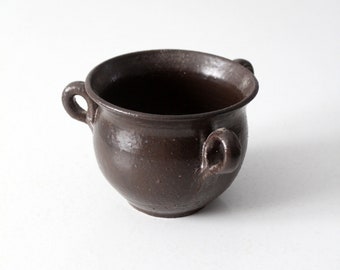 アンティーク、茶色の装飾的な陶器の壺 1976年製のヴィンテージスタジオ陶器花瓶 - Etsy 日本