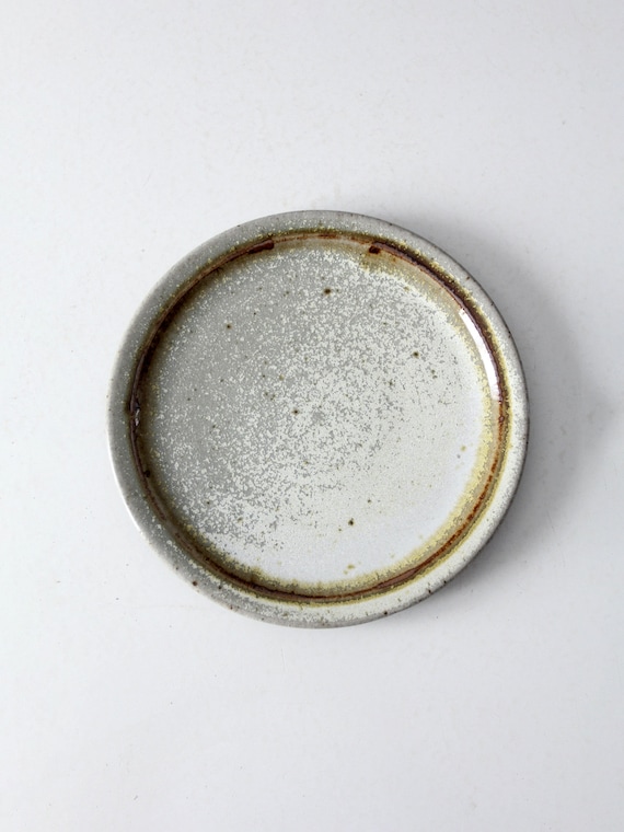 vintage handmade studio pottery plate