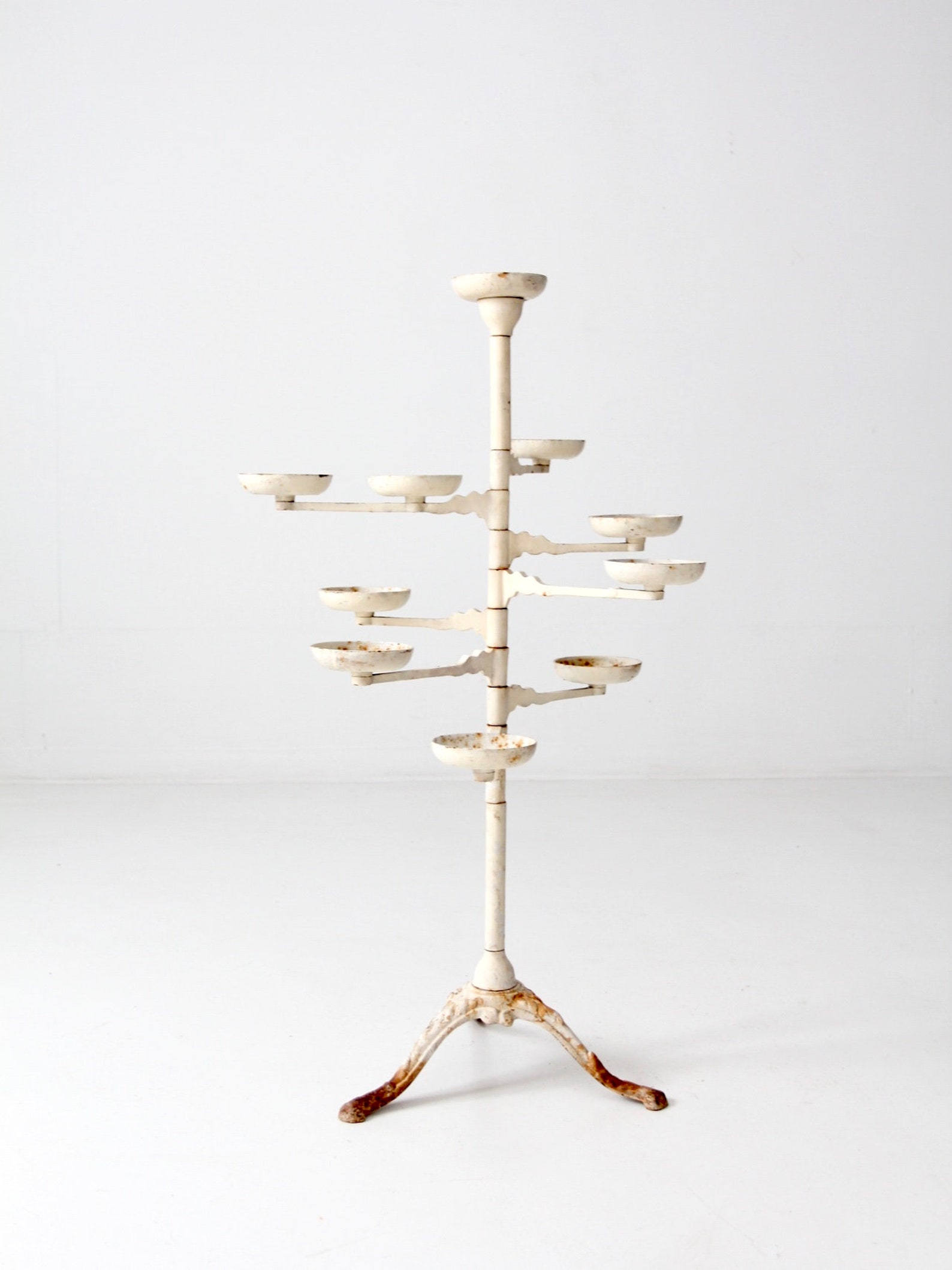 Victorian Cast Iron Plant Stand Antique Swing Arm Plant Stand Etsy