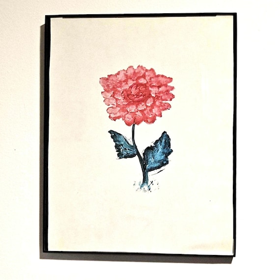 Wall Art Flower Print Chrysanthemum Painting Original Art