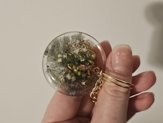 Custom Bag Charm Halloween Personalize Resin Bag Charms Color, Real Dried Flowers, and Shape Made to Order