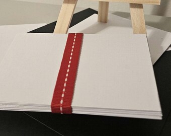 Tarjetas ACEO en blanco para acuarela, acrílico, papel personalizado y negro para técnicas mixtas, 2,5 x 3,5 pulgadas.