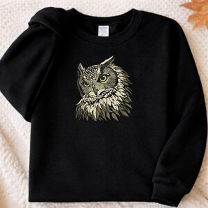 Realistic Owl Embroidery Design, Bird Embroidery file, Machine Embroidery Design Home Decor (Instant Download) image 14