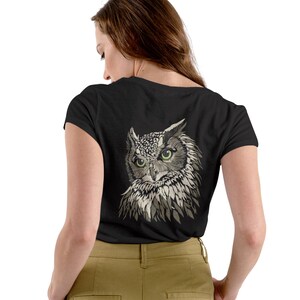 Realistic Owl Embroidery Design, Bird Embroidery file, Machine Embroidery Design Home Decor (Instant Download) image 3