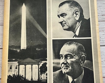 Vintage The New York Times Magazine, December 1, 1963, For Lyndon Johnson, Days of Challenge