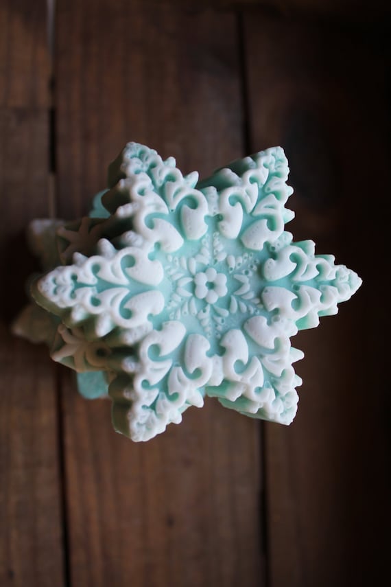 Snowflakes Soap Set of 5