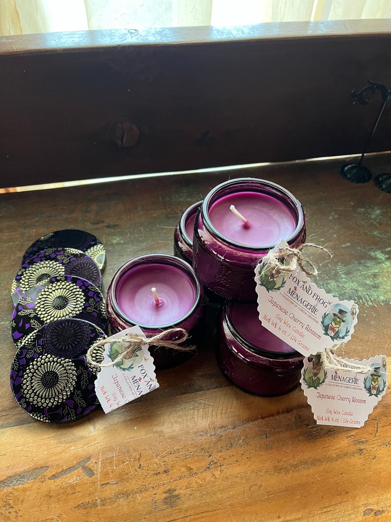 Soy Wax 4 Oz. Scented Candles Soy Candles Soy Candles Etsy