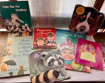 Vintage Misc Children's Books, Set of Seven books