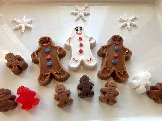 Gingerbread Man Soap Set Gingerbread People Christmas Soap