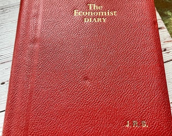 Vintage The Economist Diary 1967, American Edition prepared exclusively for Brooks Brothers, Junk Journal Supplies, Ephemera