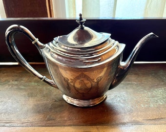 Vintage Silver Pairpoint Sheffield 0313 "A" Monogram Teapot