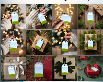 Gift Tag Mockup Canva Template | Christmas, Thank You Tag