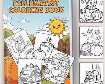 Herfstkleurboek: herfsttaferelen voor kinderen en volwassenen (pdf)