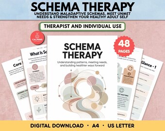 Schema Therapy Workbook Printable Maladaptive Schemas & Modes Worksheets Inner Child Healing Exercises for Individuals and Therapists Use