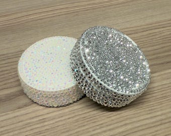 Estuche para snus con diamantes de imitación (hecho a pedido)