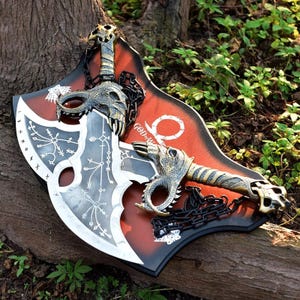 Blades of Chaos Replica – Handmade God of War Inspired Kratos Swords | Forged Blades | Gamer Gift, Cosplay Prop, Display Decor, Gift for Him