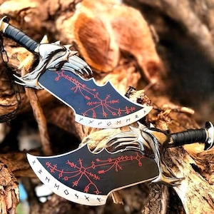 God of War Blades of Chaos | Metal Kratos Twin Blades Prop | Handmade Cosplay Swords | Gamer Gift | Best Christmas Gift for Him | God of War