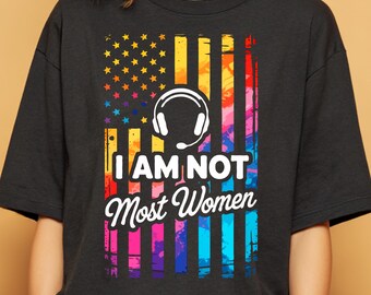 Camiseta de operador de 911 con bandera estadounidense arcoíris