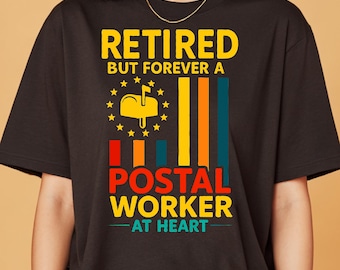 Camiseta de trabajador postal jubilado: regalo de jubilación para cartero de USPS