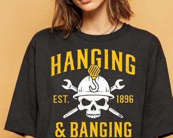 Camiseta divertida con casco de calavera de herrero - Regalo para trabajadores del acero sindicalizados