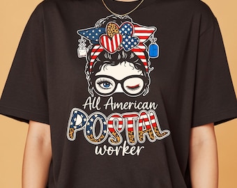 Camiseta Orgullo de USPS: Regalo patriótico para cartero - Camiseta de algodón estadounidense