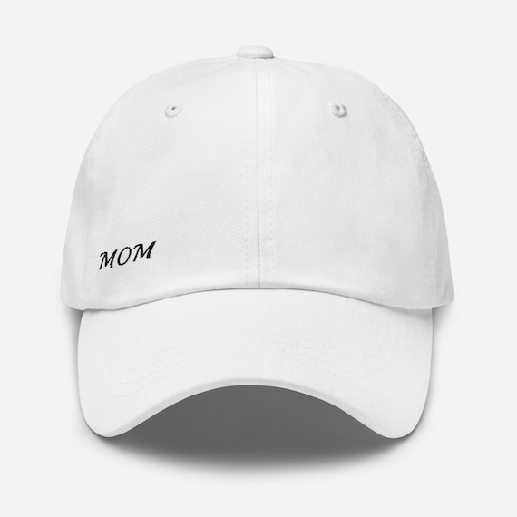 Embroidered "Mom" Baseball Cap: Low Profile Cotton Twill