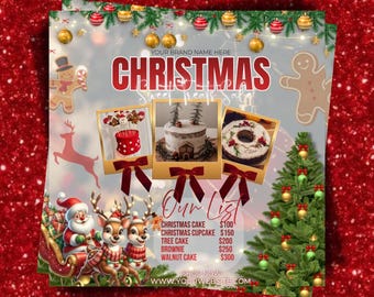 Christmas Bake Sale Flyer Bakery Flyer Sweet Treats Flyer Christmas Dessert Flyer Cake Flyer Bakeshop Flyer Pastry Flyer Cake Flyer