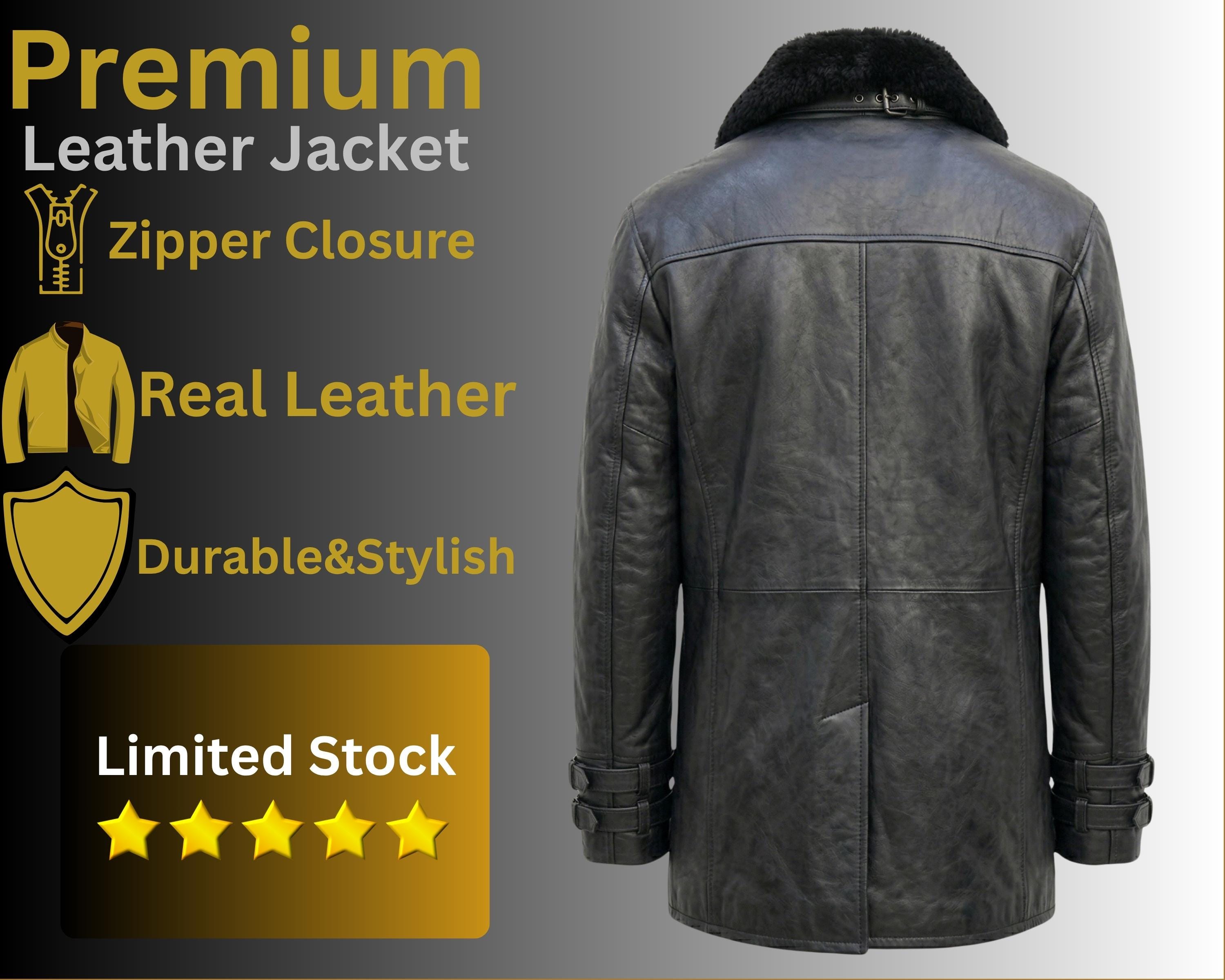 Leon S Kennedy Resident Evil 9 Requiem Black Leather Jacket, Aged