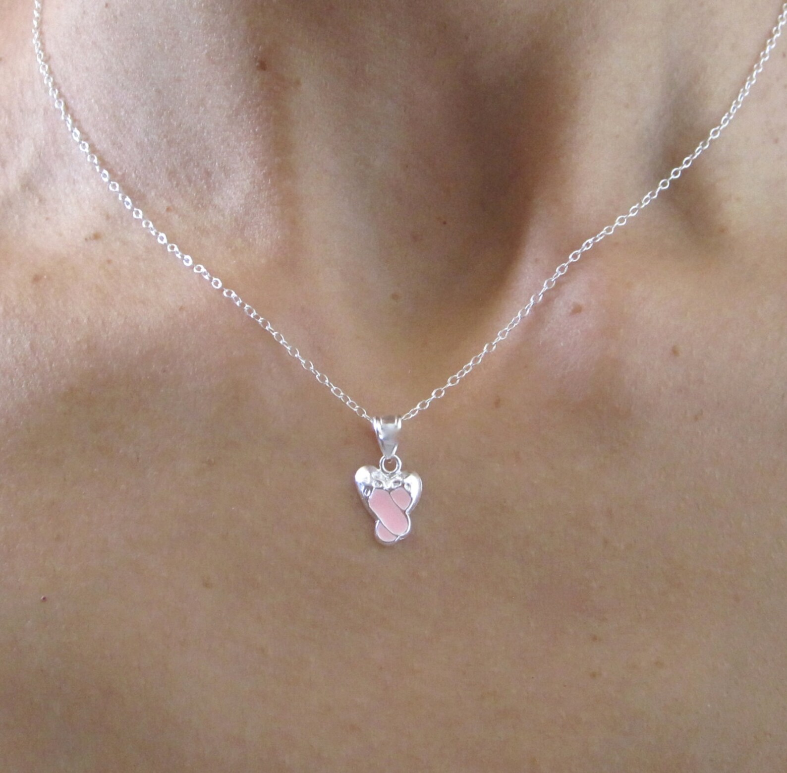 925 sterling silver pink enamel ballerina ballet shoes slippers pendant with necklace chain 925 sterling silver pink enamel ballerina ballet shoes slippers pendant with necklace chain