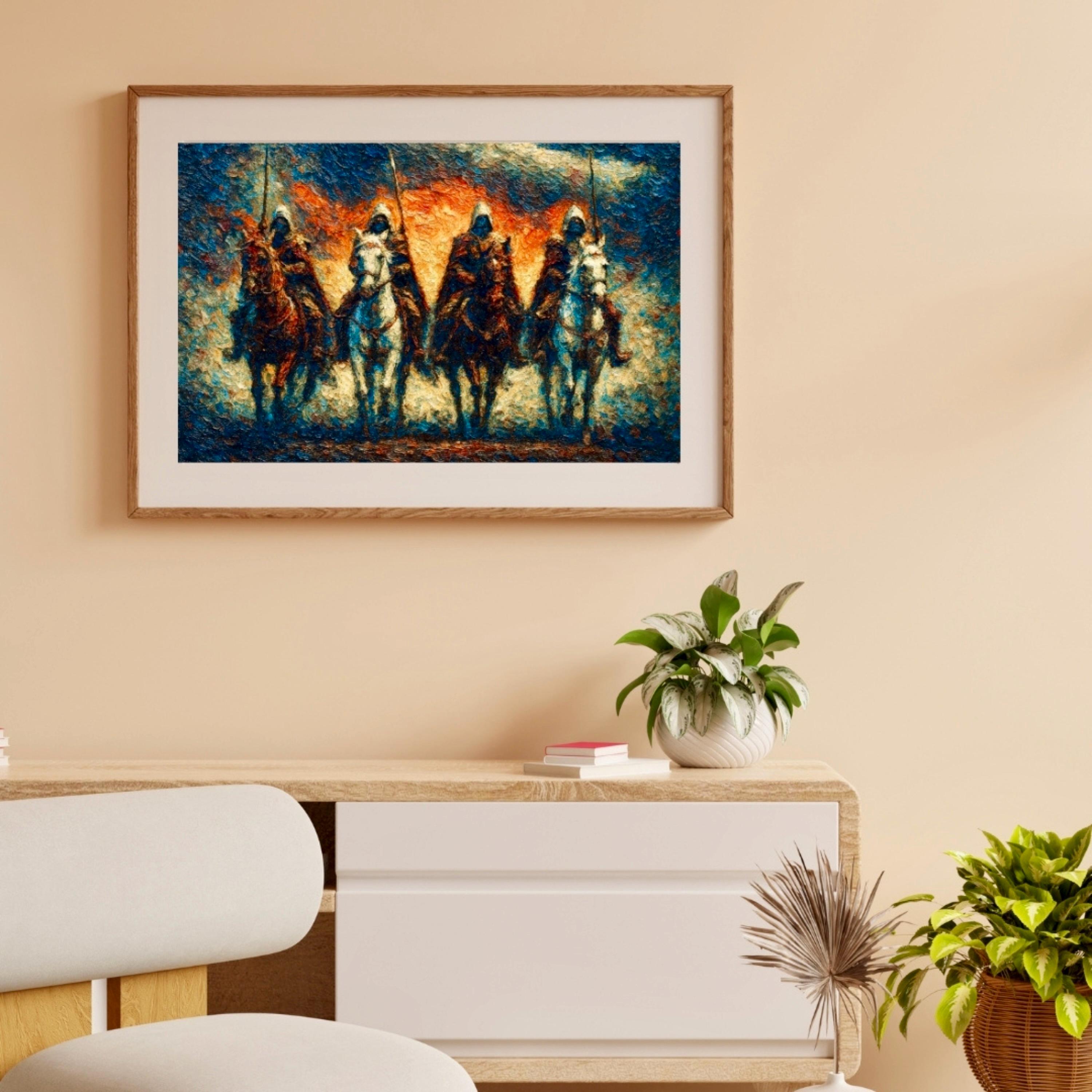 Four Horsemen of the Apocalypse Art: Gothic Medieval Knight