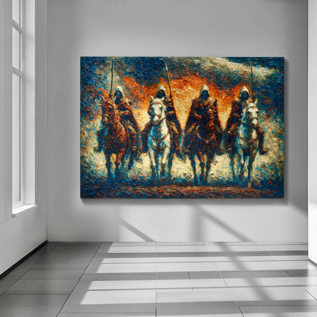 Four Horsemen of the Apocalypse Art: Gothic Medieval Knight