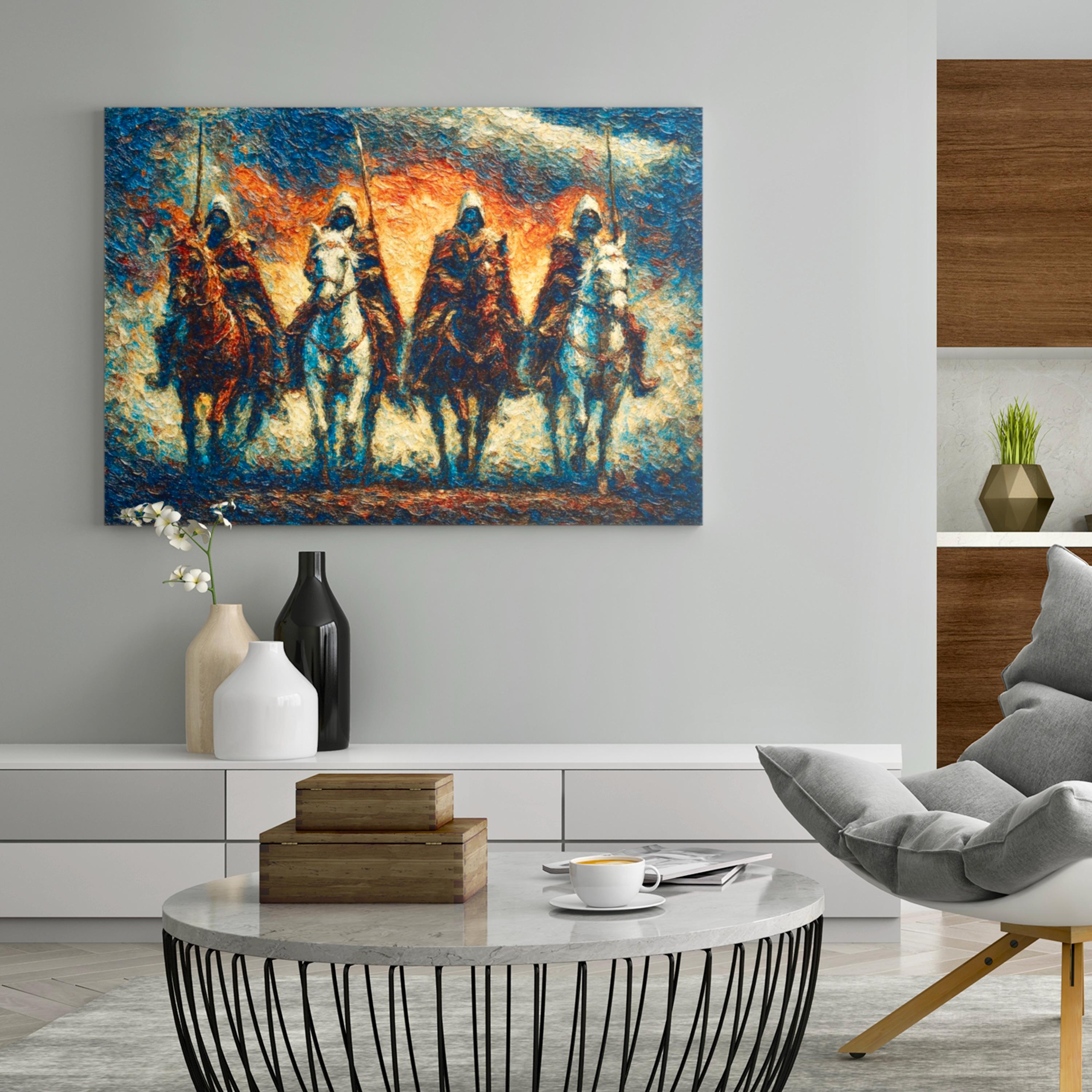 Four Horsemen of the Apocalypse Art: Gothic Medieval Knight