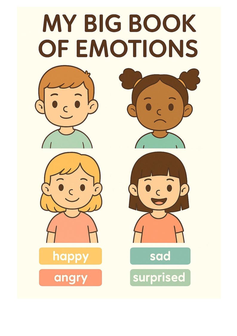 Printable Emotions Activity for Kids | Cut & Paste Feelings Faces ...