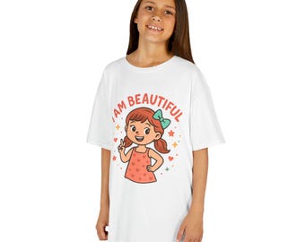 Kids Empowerment Tee - I Am Beautiful, Motivational Shirt for Girls, Birthday Gift, Positive Affirmation, Everyday Wear, Inspirational [...]