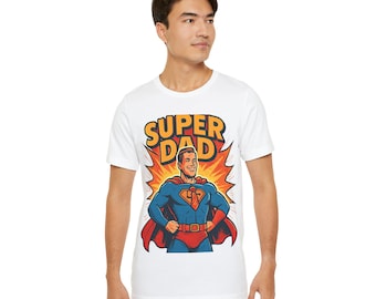 Super Dad T-Shirt | Father's Day Dad Tee, Retro Text Design