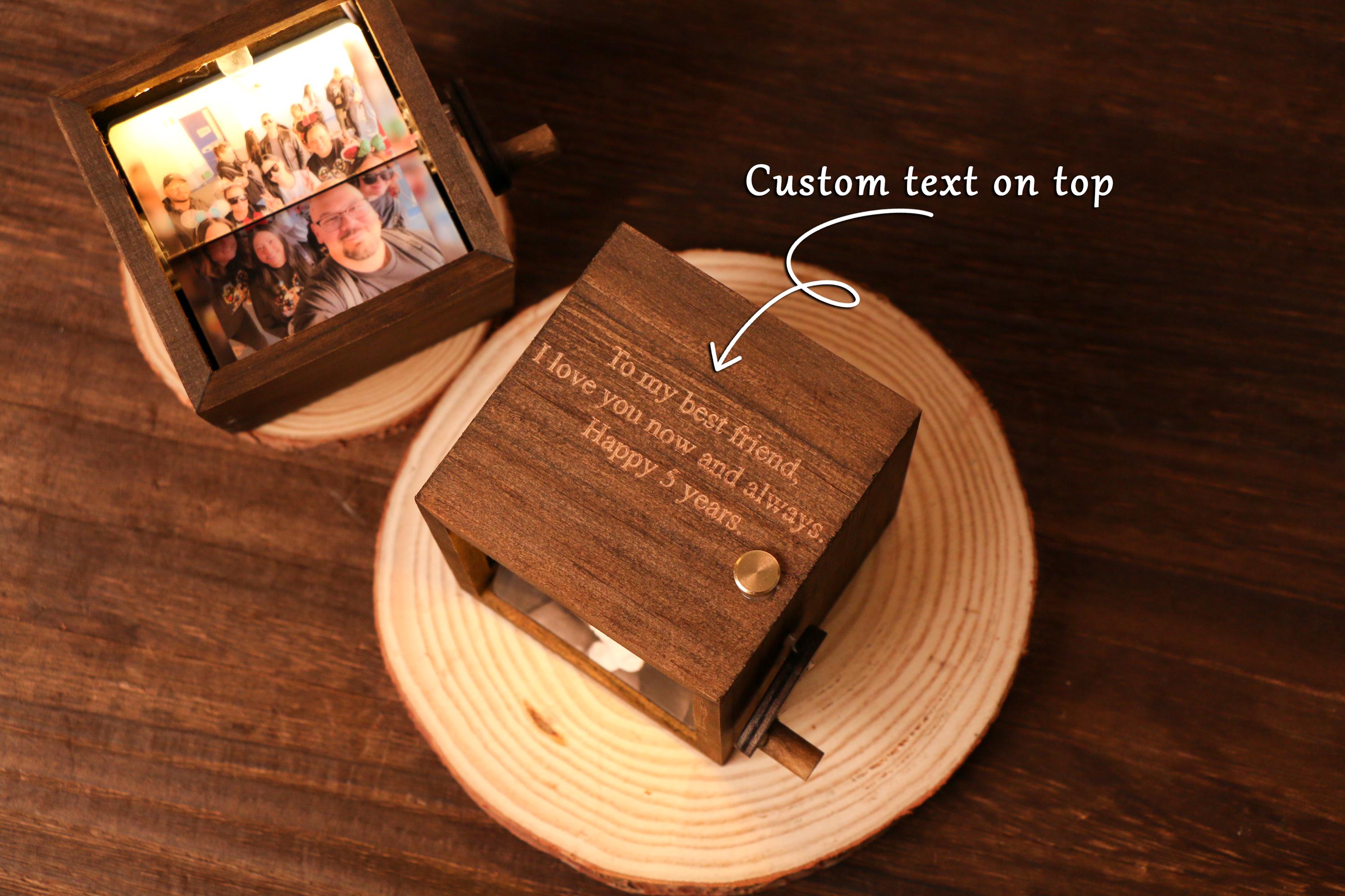 Personalized Photo Flipbook Animation Box,custom Wooden Photo Book With ...