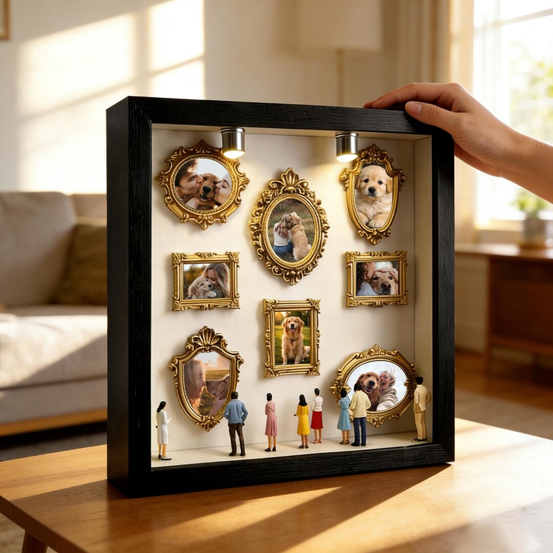 Custom Mini Museum Silhouette Box,diy Memory Display With Mini ...