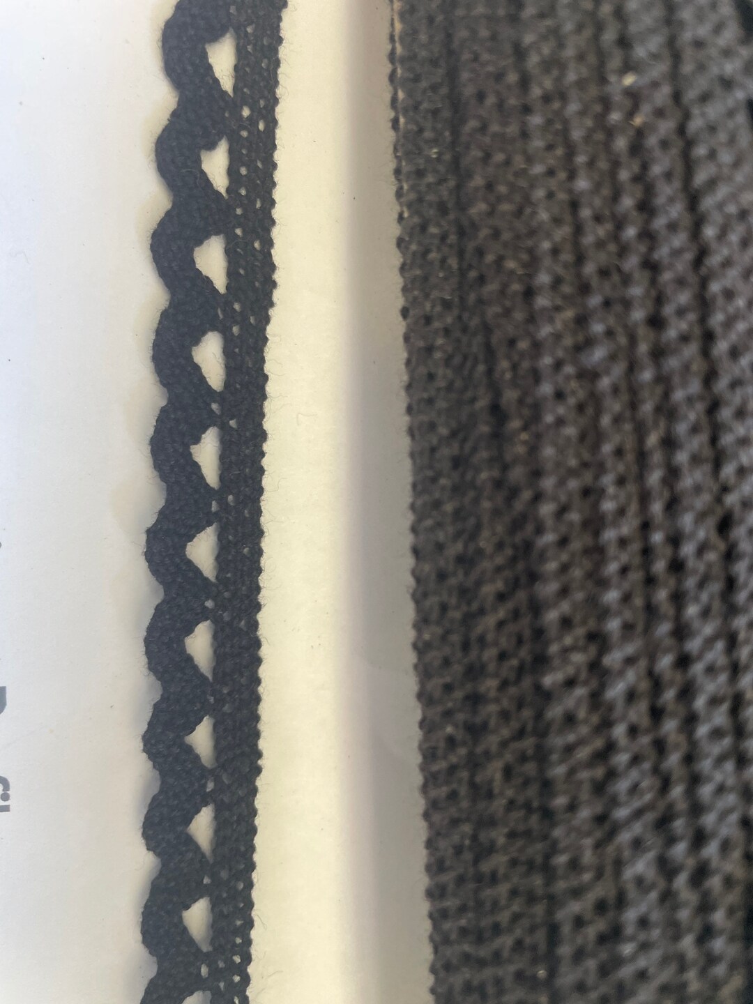 10 Yards Black Cotton Rick Rack Crochet Cluny Lace Trim 1/2 W Etsy